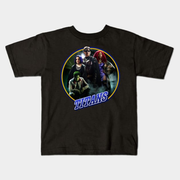 Titans Kids T-Shirt by Trazzo